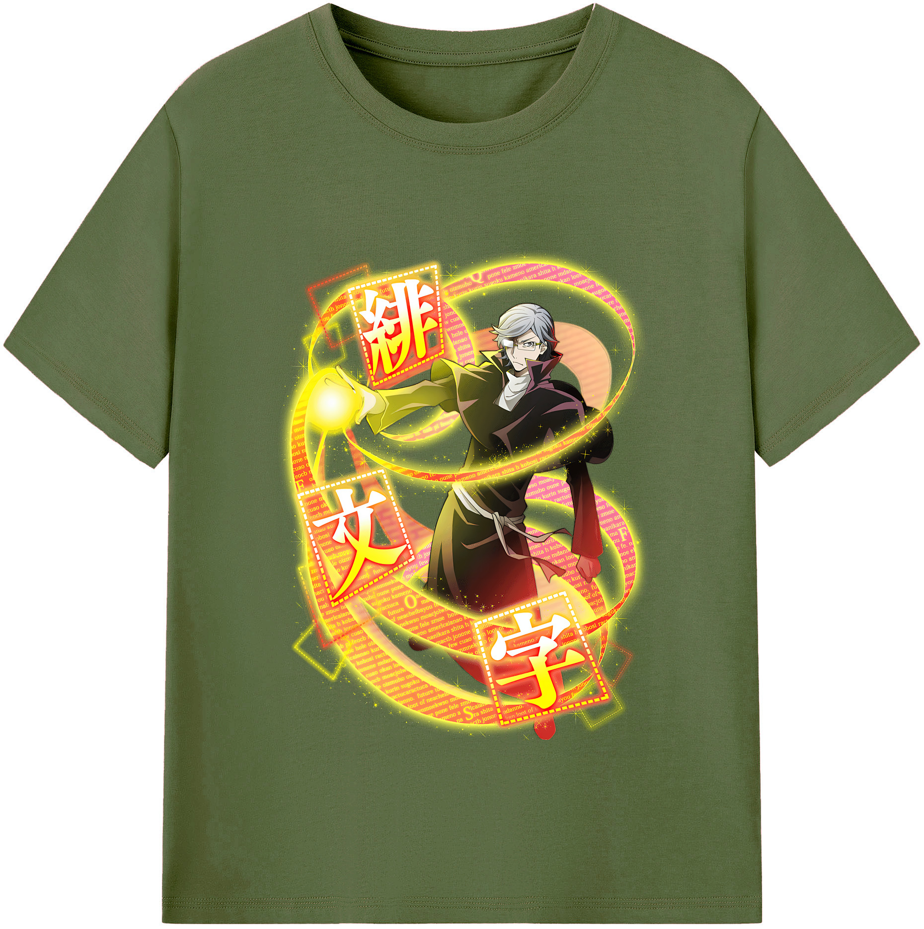 （画像用） 文豪ストレイドッグス Bungo Stray Dogs 綿100％半袖Tシャツ（フロントプリント）